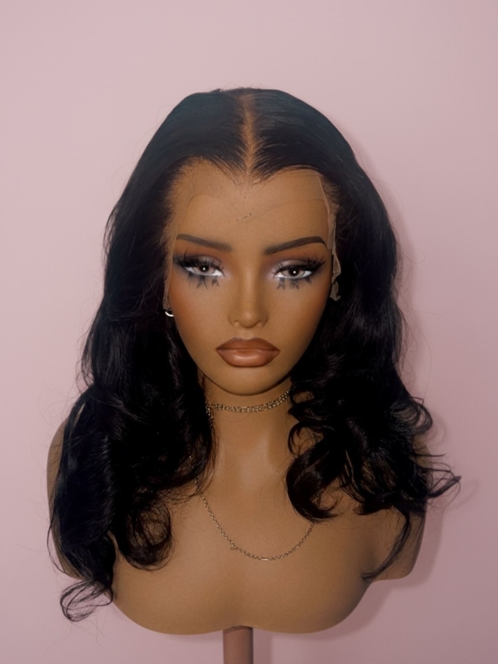 Black Lace Front Wig -24”